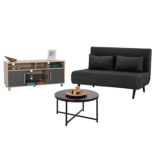 B2bmarkt ΦΟΙΤΗΤΙΚΟ ΣΕΤ ΣΑΛΟΝΙΟΥ ΣΚΟΥΡΟ ΓΚΡΙ HM11382