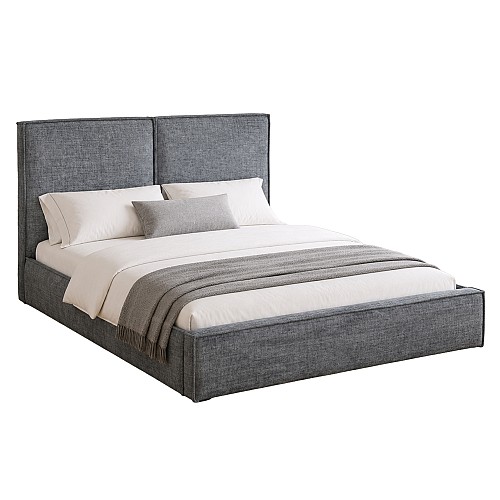 B2bmarkt ΚΡΕΒΑΤΙ ΔΙΠΛΟ ΜΕ ΑΠΟΘ.ΧΩΡΟ SONDER HM764.01 ΥΦΑΣΜΑ ΓΚΡΙ--ΓΙΑ ΣΤΡΩΜΑ 160x200εκ
