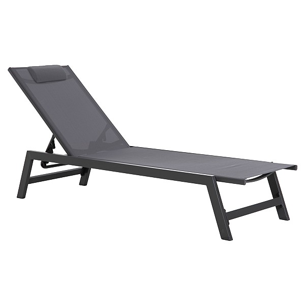 B2bmarkt ΞΑΠΛΩΣΤΡΑ ΑΛΟΥΜΙΝΙΟΥ ΜΕ ΜΑΞΙΛΑΡΙ RABIA HM5982.03 ΣΕ ΑΝΘΡΑΚΙ 191,5x60x89,5Υεκ.