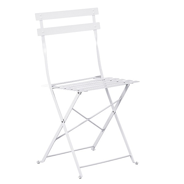B2bmarkt ΚΑΡΕΚΛΑ ΖΑΠΠΕΙΟΥ ΠΤΥΣΣΟΜΕΝΗ SOPHIE HM6337.01 ΜΕΤΑΛΛΙΚΗ ΛΕΥΚΗ 41x43x80Υεκ.