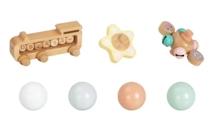 Eli Neli EliNeli XL Montessori Ξύλινη Πίστα Μπάλας & Δώρο Τρενάκι