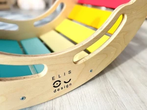 Eli Neli Elis Design Montessori Ξύλινη Κούνια 6 σε 1 Smile Rainbow