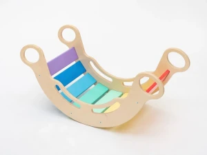 Eli Neli Elis Design Montessori Ξύλινη Κούνια 6 σε 1 Smile Rainbow