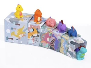 Eli Neli EliNeli Montessori Dinosaurs Εκπαιδευτικοί Κύβοι Πυραμίδα Δεινόσαυροι
