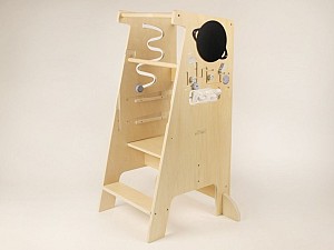 Eli Neli Montessori Universe 5in1 Ξύλινος Πύργος Εκμάθησης 90cm