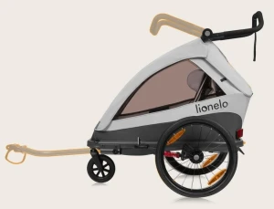 Lionelo Cama Βρεφικό Καρότσι & Τρέιλερ Ποδηλάτου 2 σε 1 έως 44kg Gray Graphite