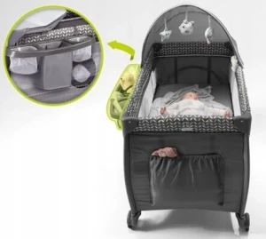 Lionelo Sven Plus Παρκοκρέβατο Beige Latte (5903771720779)
