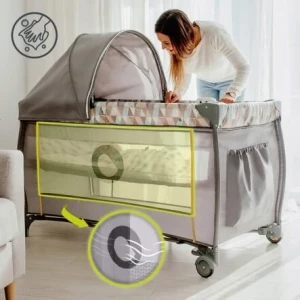Lionelo Sven Plus Παρκοκρέβατο Beige Latte (5903771720779)
