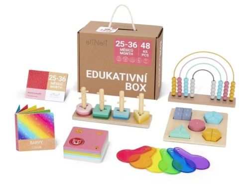 Eli Neli EliNeli Montessori Εκπαιδευτικό Κουτί σετ Παιχνιδιών για Μωρά 25-36 μηνών