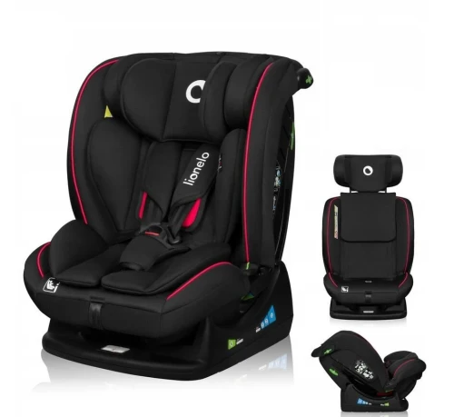 Lionelo Aart i-size Κάθισμα Αυτοκινήτου 40-150cm Black Carbon Red