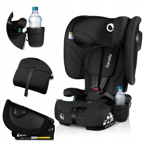 Lionelo Nelly i-Size isofix κάθισμα αυτοκινήτου 76-150cm/9-36kg Black Carbon