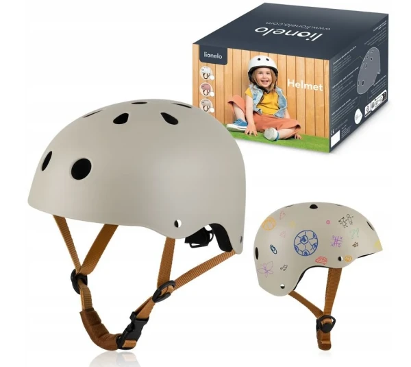 Lionelo “Helmet” Παιδικό Κράνος Ποδηλασίας 50-56cm Beige Sand