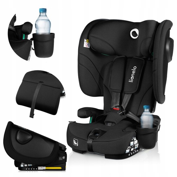 Lionelo Nelly i-Size isofix κάθισμα αυτοκινήτου 76-150cm/9-36kg Black Carbon
