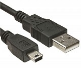 POWERTECH Καλώδιο USB 2.0 σε USB Mini CAB-U025, copper, 1.5m, μαύρο CAB-U025