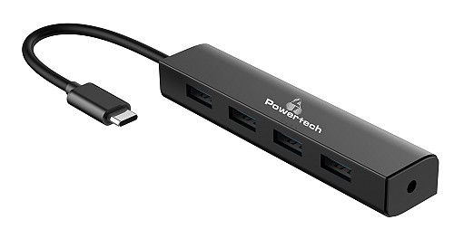 POWERTECH USB Type-C σε USB 3.0V HUB, 4 Port, 15cm PT-496