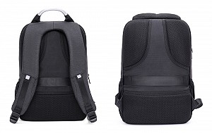 ARCTIC HUNTER τσάντα πλάτης B00218 με θήκη laptop 15.6, USB, 24L, μαύρη B00218-BK