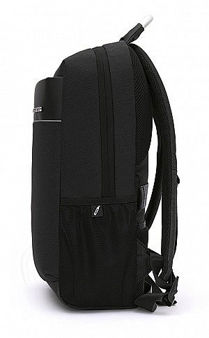 ARCTIC HUNTER τσάντα πλάτης B00218 με θήκη laptop 15.6, USB, 24L, μαύρη B00218-BK