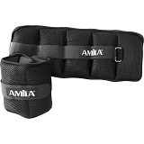 AMILA Βάρη Άκρων Wrist & Ankle Weights 2x2,50 kg - Μαύρο 44149