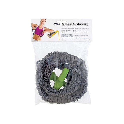 Λάστιχο Αντίστασης AMILA GymTube με Clip & Μανίκι Light 88166
