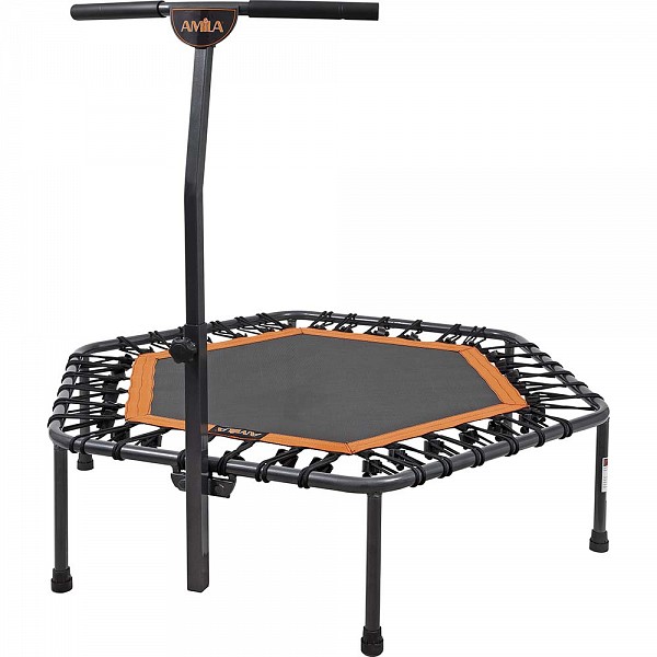 AMILA Εξάγωνο Τραμπολίνο με Λαβή Στήριξης Tuck Πορτοκαλί 70263