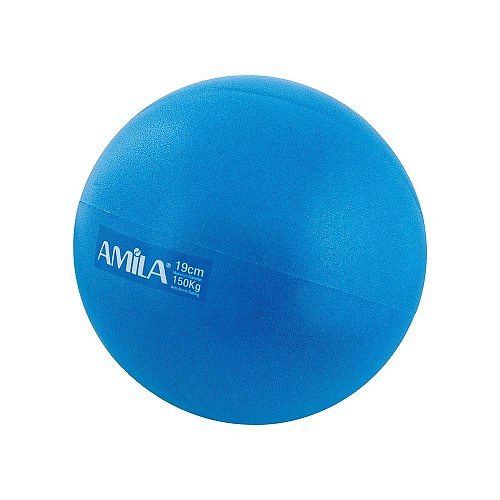 AMILA Μπάλα Pilates (Bulk) 19 cm - Μπλε 48432