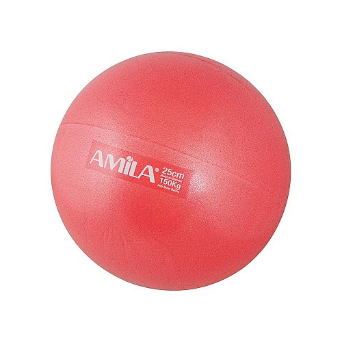 AMILA Μπάλα Pilates (Bulk) 19 cm - Κόκκινη 48433