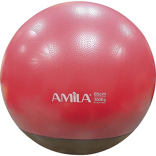 AMILA Μπάλα Γυμναστικής 65cm - Κόκκινη 48446