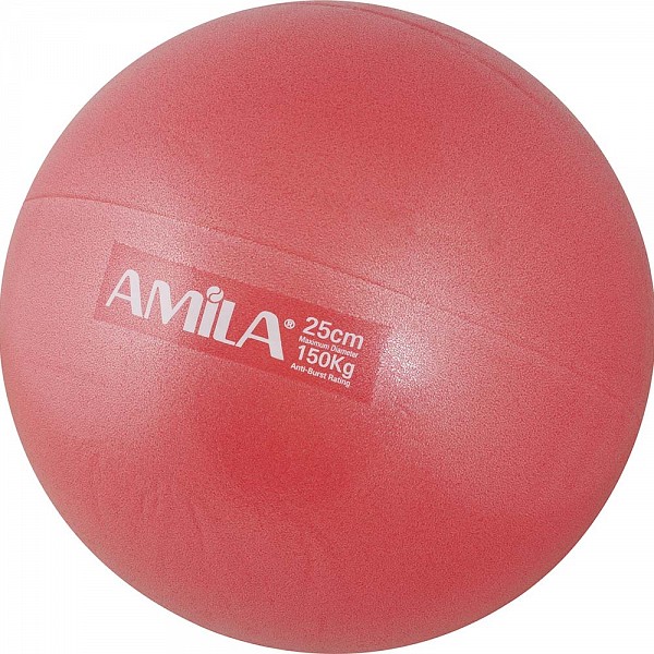 AMILA Μπάλα Pilates 25 cm - Κόκκινη 48401