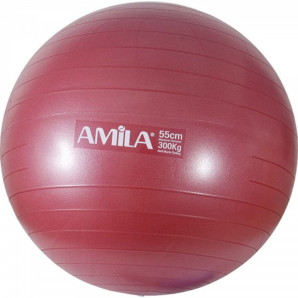 AMILA Μπάλα Γυμναστικής (Bulk) 55cm - Κόκκινη 48440
