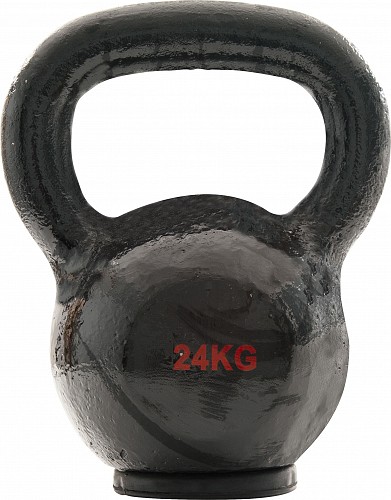 AMILA Kettlebell Cast Iron Rubber Base 24 kg - Μαύρο 44510