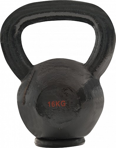 AMILA Kettlebell Cast Iron Rubber Base 16 kg - Μαύρο 44503