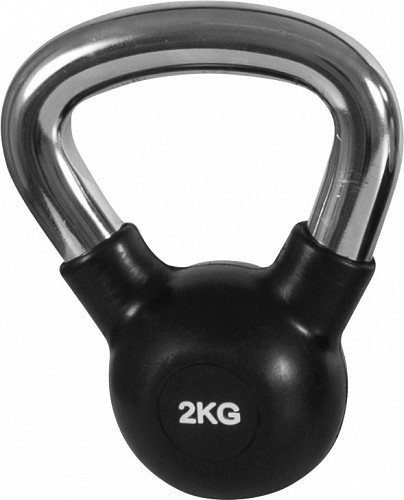 AMILA Kettlebell Rubber Cover Cr Handle 2Kg 90452