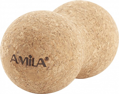 AMILA Κύλινδρος Αποθεραπείας Dhara Cork Peanut Φ8x16 cm από Φελλό 96809