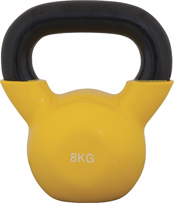 AMILA Kettlebell Vinyl Cover 8 Kg - Κίτρινο 44505
