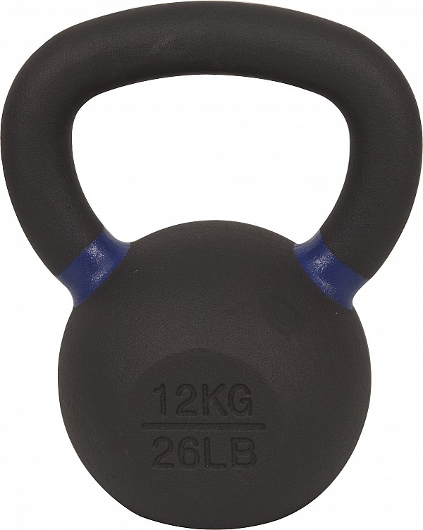 AMILA Kettlebell Cast Iron 12 kg - Μαύρο / Γαλάζιο 44684