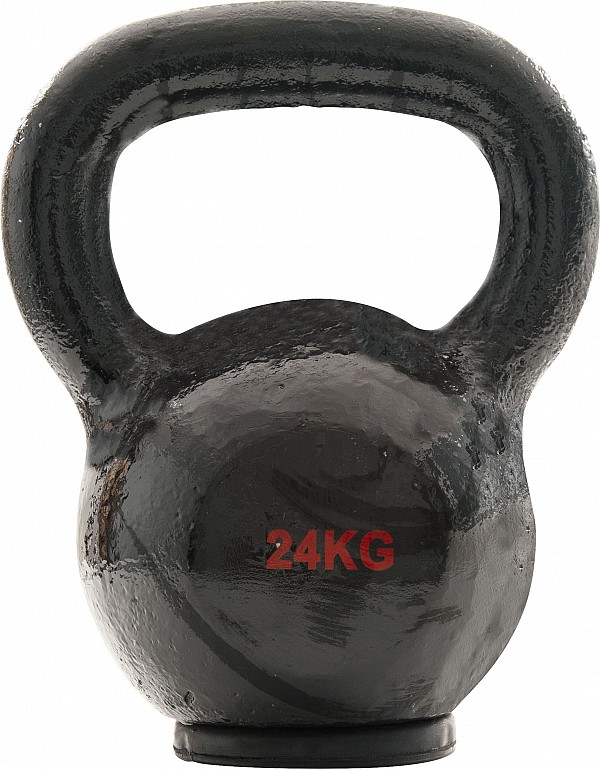 AMILA Kettlebell Cast Iron Rubber Base 24 kg - Μαύρο 44510