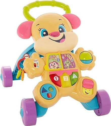 Mattel Fisher Price Παίζω και Μαθαίνω - Εκπαιδευτική Στράτα - Ροζ Σκυλάκι (FTC68)