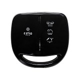 ESTIA ΤΟΣΤΙΕΡΑ BLACK & INOX 2 ΘΕΣΕΩΝ 850w ΜΕ ΑΠΟΣΠΩΜΕΝΕΣ ΑΝΤΙΚΟΛΛΗΤΙΚΕΣ ΠΛΑΚΕΣ 06-10041