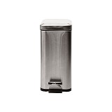 ESTIA ΧΑΡΤΟΔΟΧΕΙΟ ΜΠΑΝΙΟΥ SLIM SOFT CLOSE ΑΝΟΞΕΙΔΩΤΟ 5lt ΜΑΤ ΙΝΟΞ 02-5542