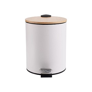 ESTIA ΧΑΡΤΟΔΟΧΕΙΟ ΜΠΑΝΙΟΥ BAMBOO ESSENTIALS SOFT CLOSE 5lt ΛΕΥΚΟ 02-12731