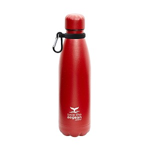 ESTIA ΘΕΡΜΟΣ TRAVEL FLASK SAVE THE AEGEAN 500ml SCARLET RED 01-8543