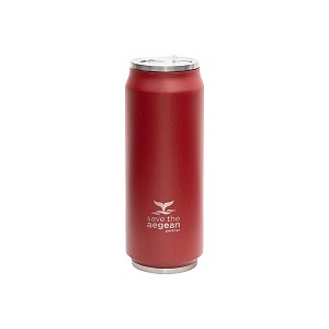 ESTIA ΘΕΡΜΟΣ TRAVEL CUP SAVE THE AEGEAN 500ml SCARLET RED 01-9854