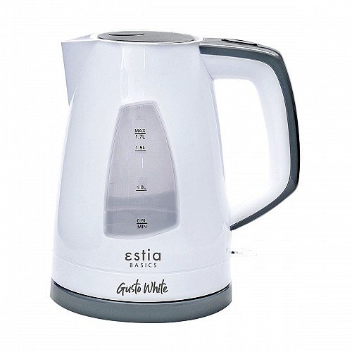 ESTIA ΒΡΑΣΤΗΡΑΣ GUSTO WHITE  ΠΛΑΣΤΙΚΟΣ 2200w 1.7lt ΛΕΥΚΟΣ 06-11932