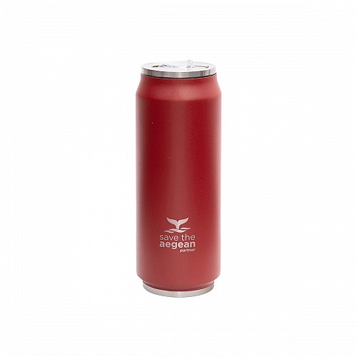 ESTIA ΘΕΡΜΟΣ TRAVEL CUP SAVE THE AEGEAN 500ml SCARLET RED 01-9854