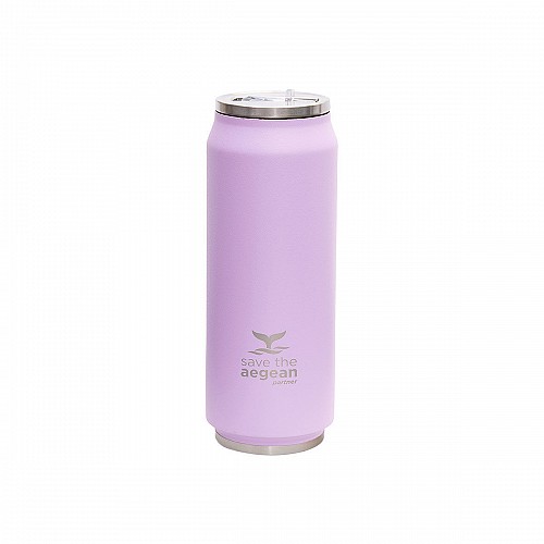 ESTIA ΘΕΡΜΟΣ TRAVEL CUP SAVE THE AEGEAN 500ml LAVENDER PURPLE 01-8581