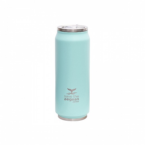 ESTIA ΘΕΡΜΟΣ TRAVEL CUP SAVE THE AEGEAN 500ml BERMUDA GREEN 01-9786