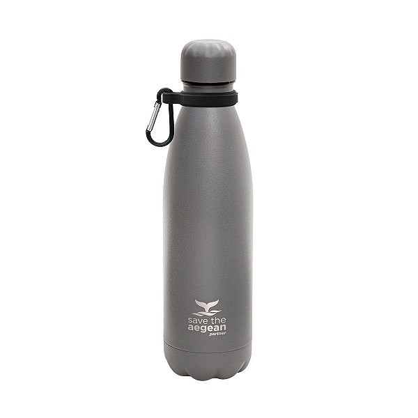 ESTIA ΘΕΡΜΟΣ TRAVEL FLASK SAVE THE AEGEAN 500ml FJORD GREY 01-8550