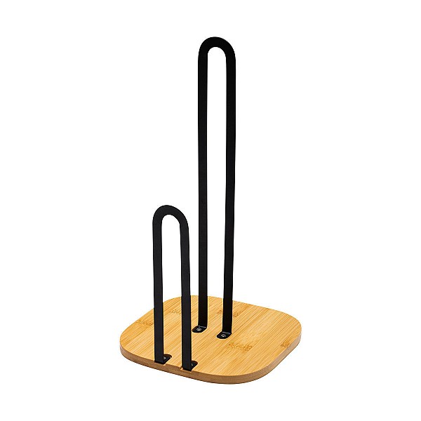 ESTIA ΒΑΣΗ ΓΙΑ ΡΟΛΟ ΚΟΥΖΙΝΑΣ BAMBOO ESSENTIALS ΜΕΤΑΛΛΙΚΗ 16x16x31.3cm 01-13196