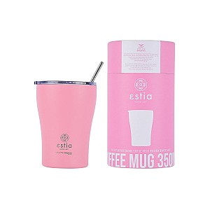 ESTIA ΘΕΡΜΟΣ COFFEE MUG SAVE THE AEGEAN 350ml BLOSSOM ROSE 01-12472