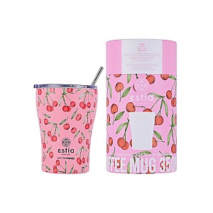 ESTIA ΘΕΡΜΟΣ COFFEE MUG SAVE THE AEGEAN 350ml CHERRY ROSE 01-16876